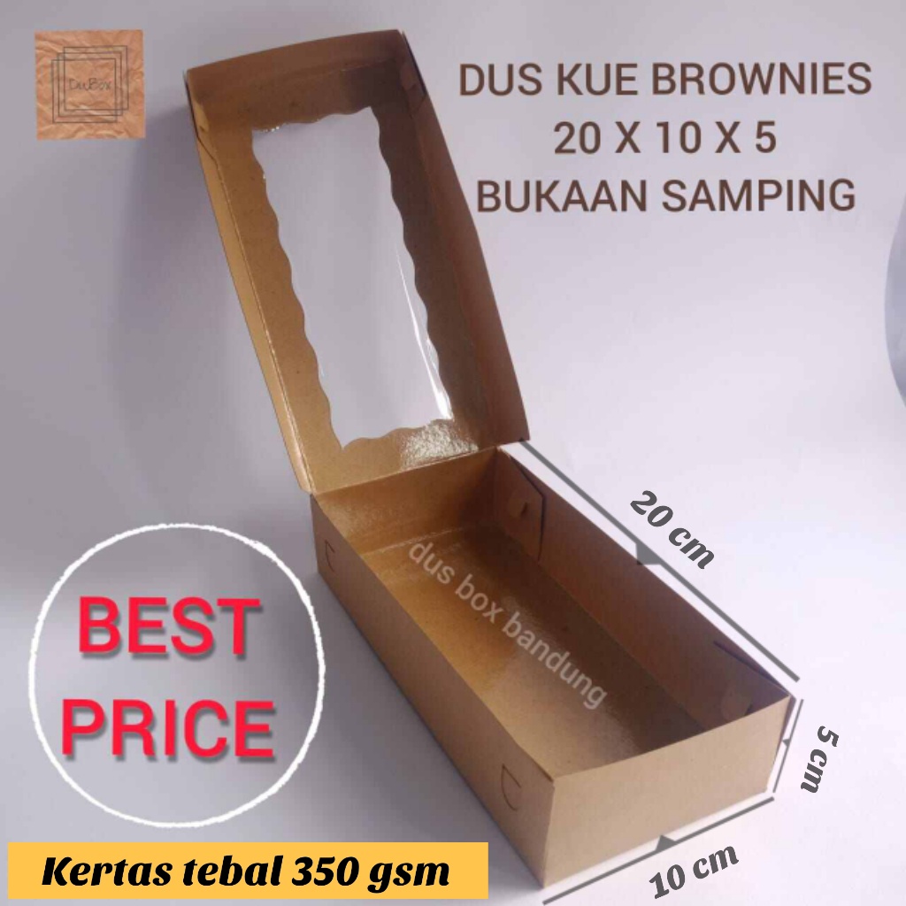 

1pak=10pcs DUS KUE 20x10x5 DUS BROWNIES, DUS DONAT, DUS MAKANAN CANTIK KEKINIAN, DUS HAMPERS