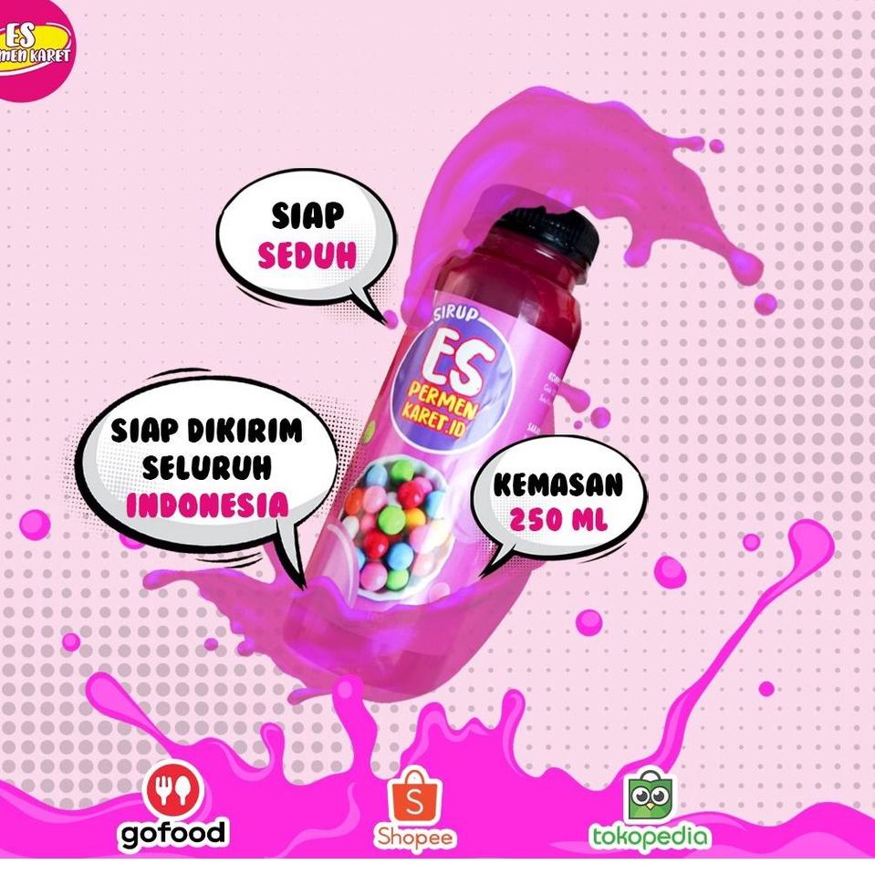 

[SKU : KMNHW] Sirup Es Permen Karet Viral Surabaya