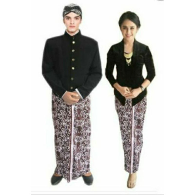 Baju Couple Adat Jawa (1set, Lengkap)