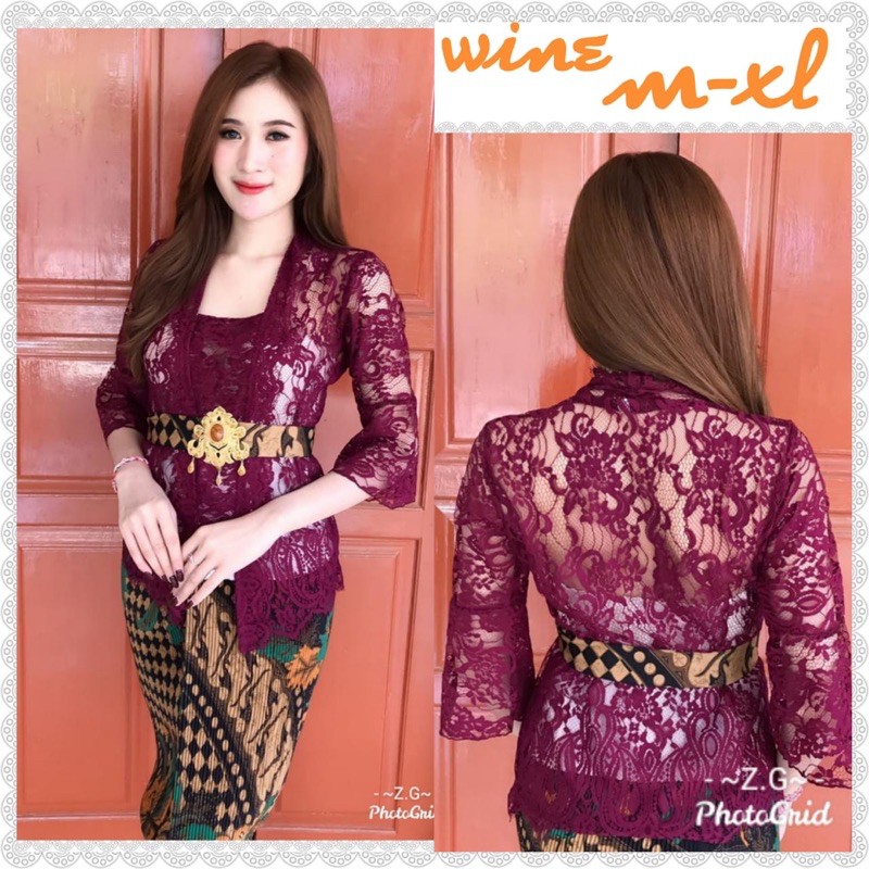 Kebaya jadi semi italy trompet premium