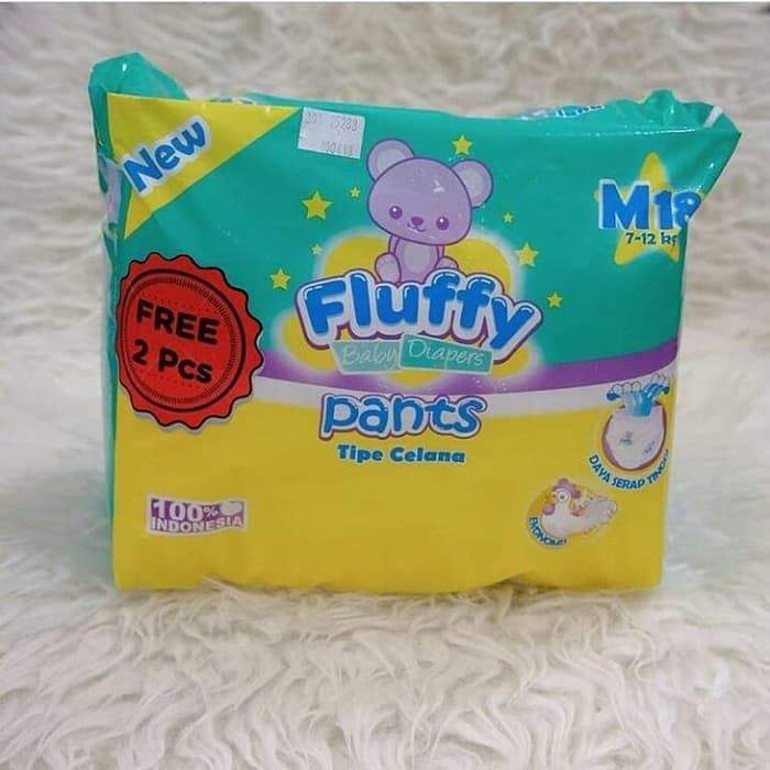 fluffy baby pants M18 popok bayi