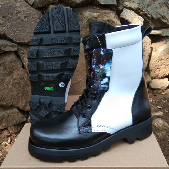 Sepatu PDL Radial kulit sapi asli Provost TNI