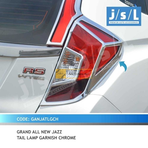 Garnish Lampu Belakang JSL Grand All New Jazz Chrome dan Black