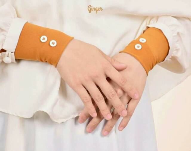 (IMANA)Handsock 2 kancing/manset tangan wanita muslimah /handsock syari.