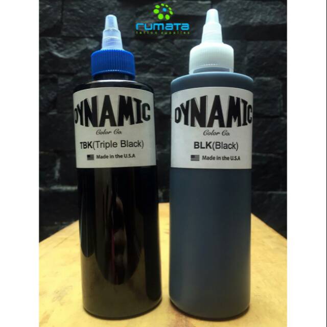 Tinta Tattoo Hitam Dynamic BLK & TBK USA Original