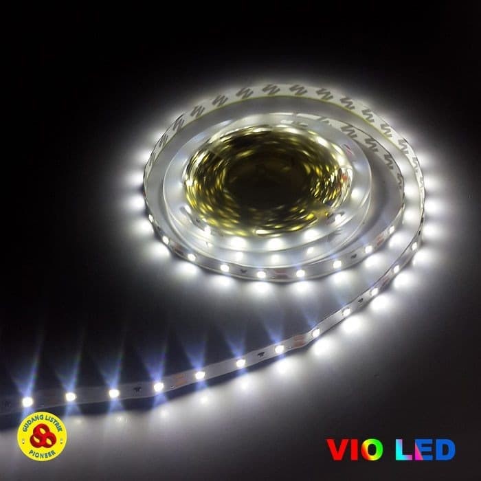 Vio LED Strip 5050 12V Cool Daylight IP33 Flexible Strip Putih 6000K