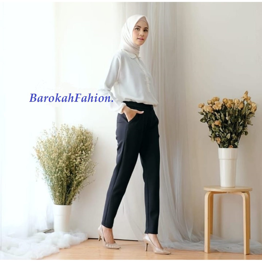 BarokahFashion. -  CELANA AMARA PANTS SCUBA BASIC  / CELANA BASIC AMARA