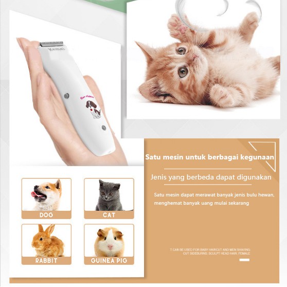 TOOL PET CLIPPER Mesin Alat Cukur Hewan Binatang Cukuran Kucing Anjing / Pencukur Bulu Kucing / Alat Cukur Bulu Kucing