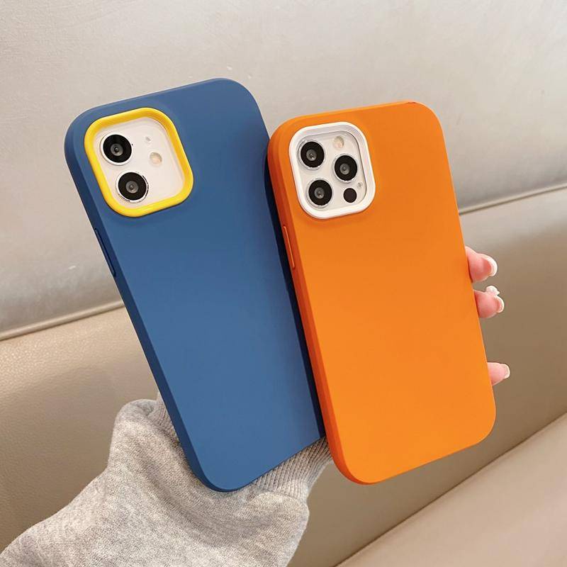 Casing Soft Case Silikon Matte Shockproof Warna Permen Untuk iPhone 13 / 12 / 11 Pro MAX / X / XS MAX / XR / SE / 2022 2020 / 7 / 8 + Bumper