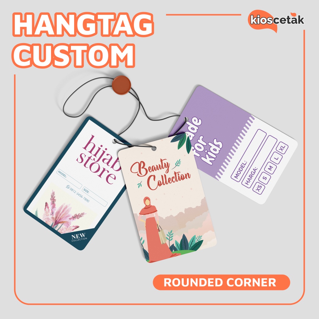 

Hang Tag Custom Pola Rounded Corner Bentuk Sudut Lengkung