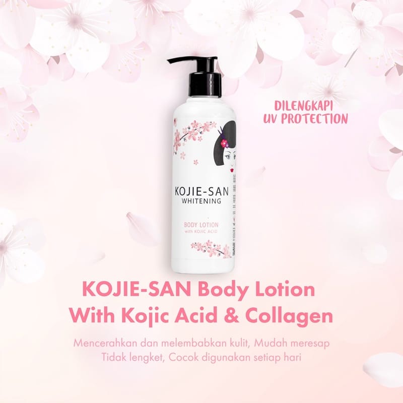 KOJIESAN LOTION PELEMBAB BADAN / TUBUH 250ML PUMP