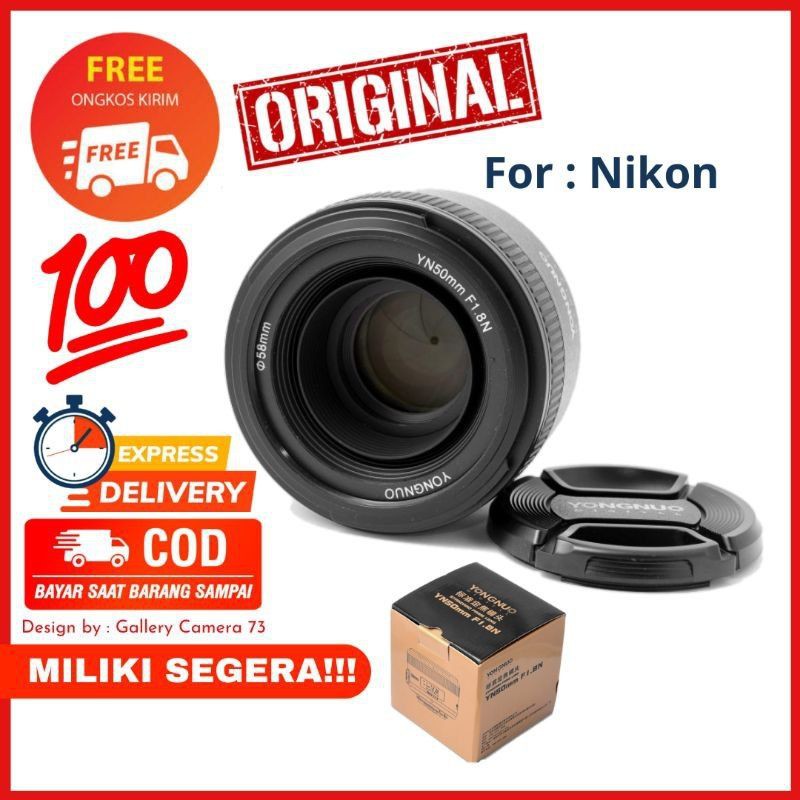lensa yongnuo 50mm untuk nikon yongnuo 50mm for nikon