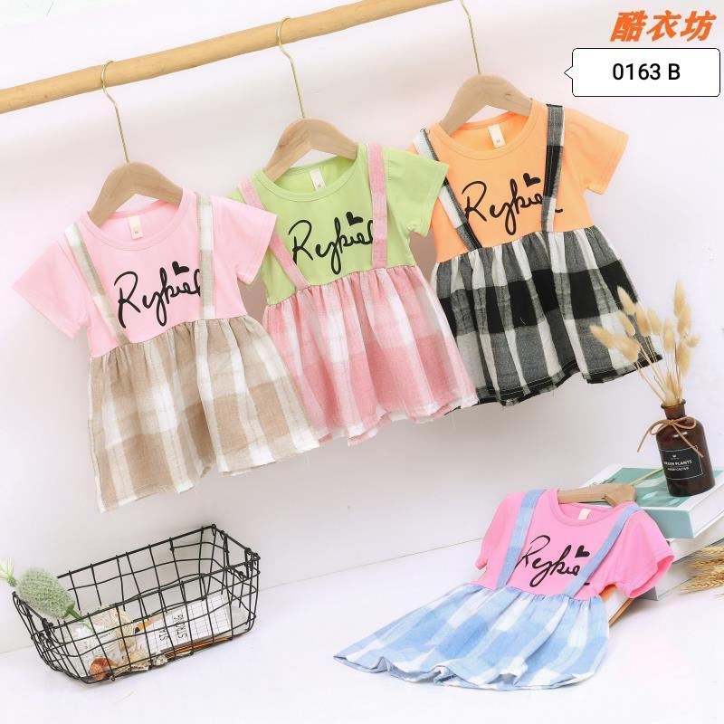 BEE - Dress Anak / Pakaian Anak Perempuan Fashion Anak Lucu Baju Import 0163B