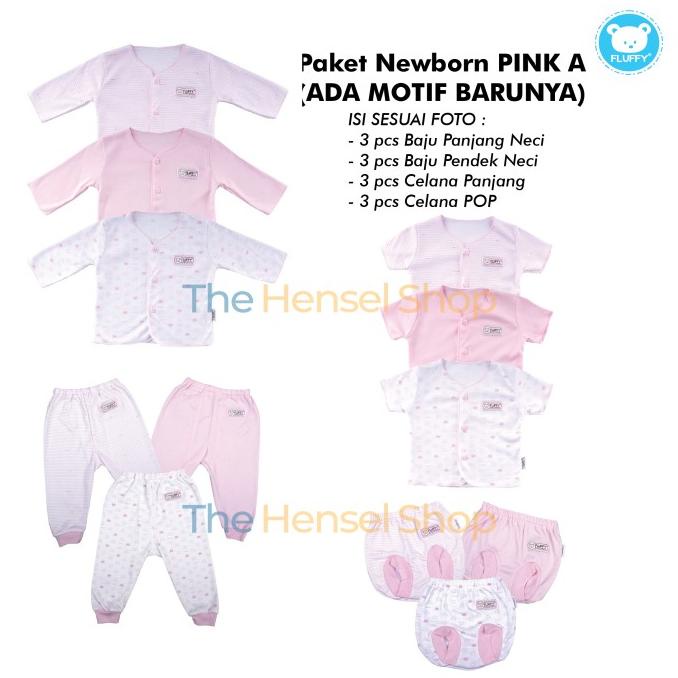 PROMO PAKAIAN BAYI PEREMPUAN // PAKET BAJU BAYI NEWBORN PINK FLUFFY SALE