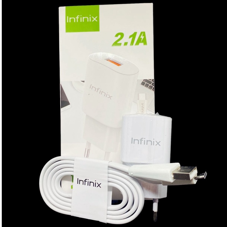 Charger INFINIX 2A /2.1 A / 2.4A Casan Chasan Micro / Tipe C Infinix HOT 10 Play HOT 9 Play Hot 8 Play Dll