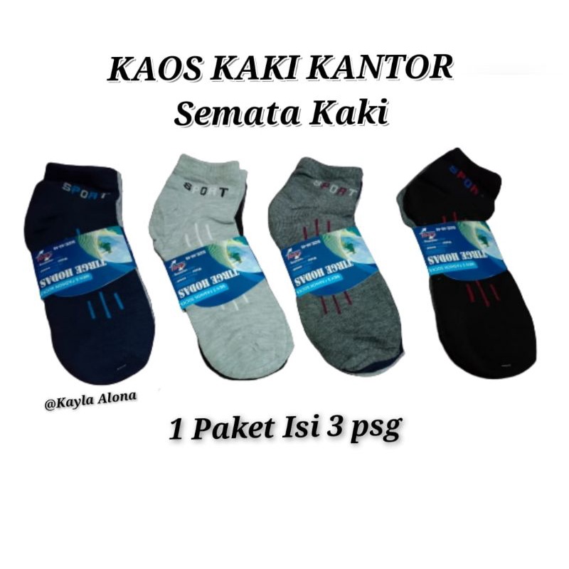 PAKET isi 3PSG Kaos Kaki MEN SPORT MATA KAKI Import