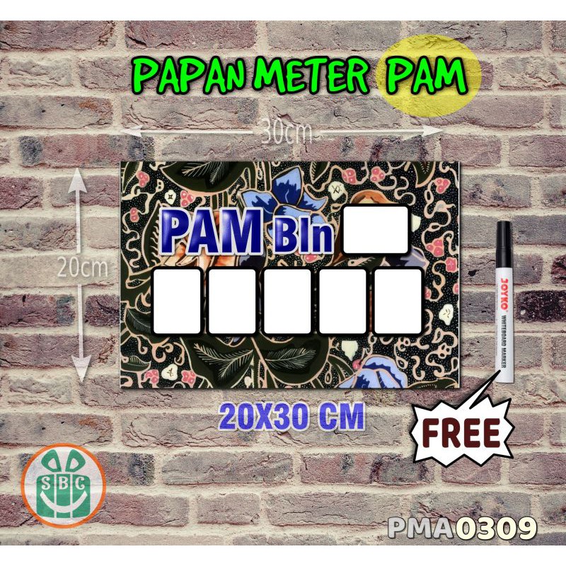 

Stokastik Papan Meter Listrik PLN PAM motif Unik - Batik 09