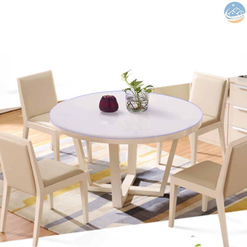 VIAN Clear Tablecloth Transparent Tablecloth Table Cover Protector Table Pad Mat PVC Water Proof For Kitchen Dinning Tabletop Decoration Shopee Indonesia