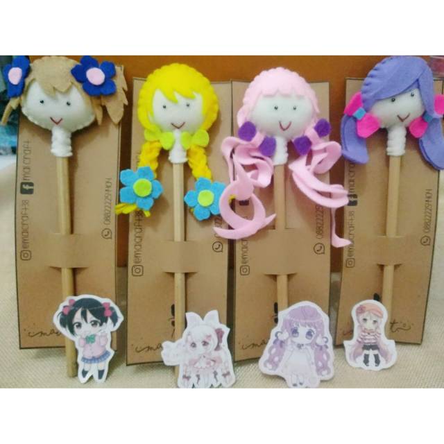 

Pensil hias flanel/ Felt pencil topper