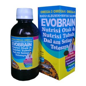 Evobrain / Evo Brain - Madu Albumin Minyak Ikan Salmon Omega 3 6 9