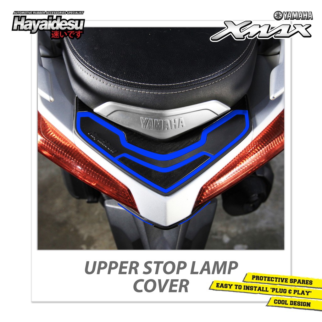 

Hayaidesu Upper Stomp Lamp Protector Cover Yamaha Xmax Aksesoris Decal Variasi Carbon Xmax