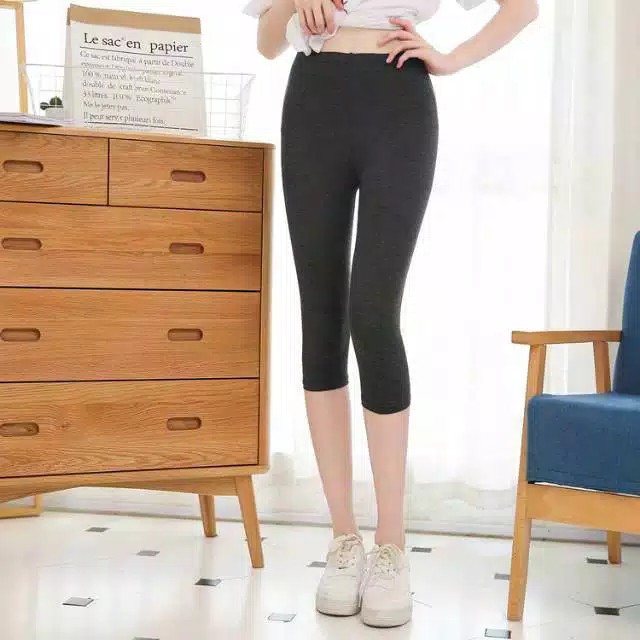 CELANA LEGGING 3/4 / LEGGING WANITA PENDEK MELAR SAMPAI XXL