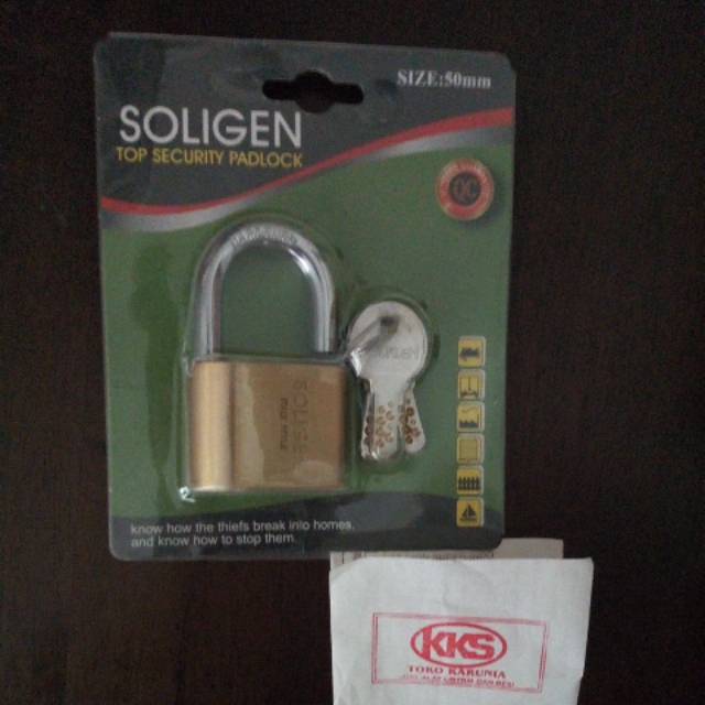 Gembok Soligen Pendek 50mm