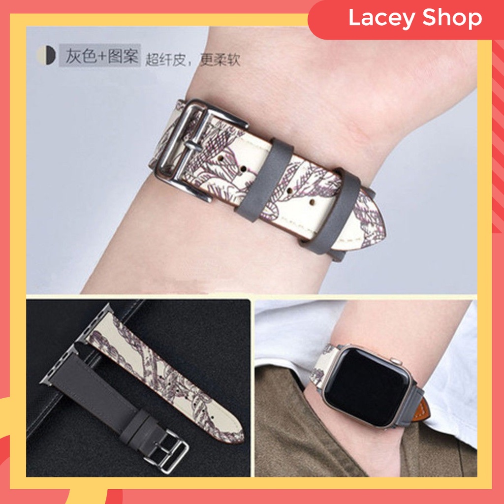 Leather Strap iWatch Replacement Band Apple Watch 7 41 mm 45 mm S6 5 4 3 2 1