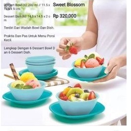 Tupperware sweet blossom set/ set dessert/mangkok kecil