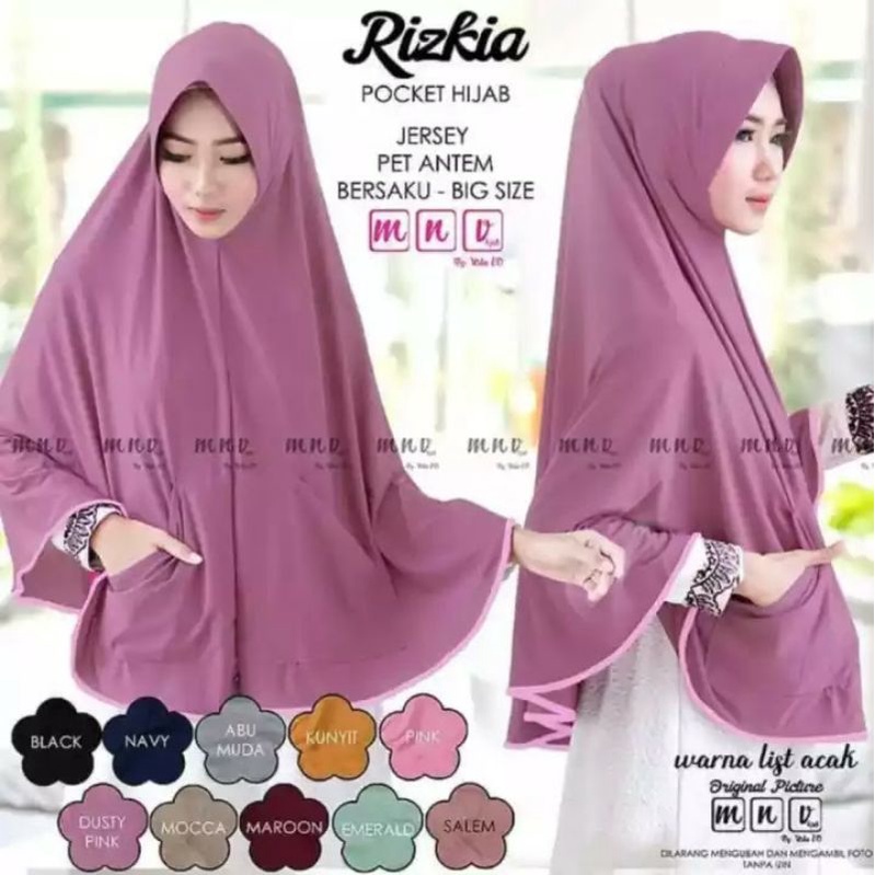 jilbab saku/kantong/jilbab terbaru/terlaris/kekinian.jilbab jersy.ukuran xl jumbo/syari.Bs cod