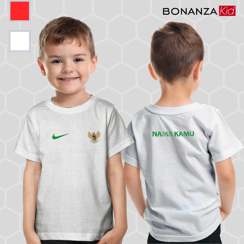 Kaos Anak TIMNAS Edisi SEA GAMES Bahan Katun Combed 30s Gratis Sablon Nama