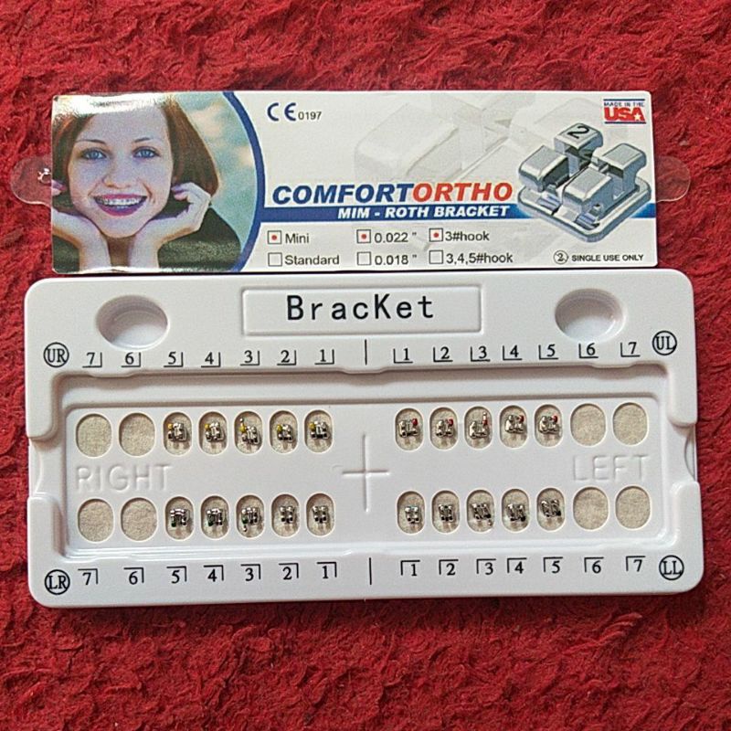 Bracket Comfort USA Edgwise dan Roth / Behel gigi Made in USA