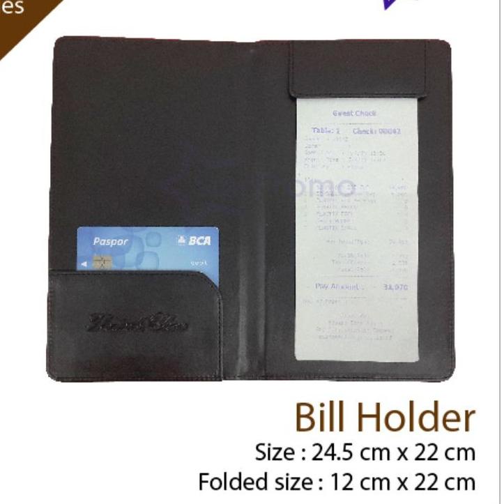 

[PRODUK JSN7H] Bill Holder Cover Bill Resto Cafe Hotel VN9