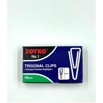 

Paper Clip / Trigonal Clip / Klip Penjepit Kertas Joyko No. 1 ( 28 mm )