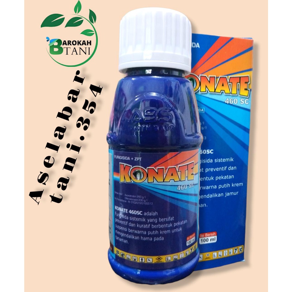 FUNGISIDA KONATE 460SC Isi 100ml Sistemik Bahan Aktif Azoxistrobin 260 g/l dan Difenokonazol 200 g/l