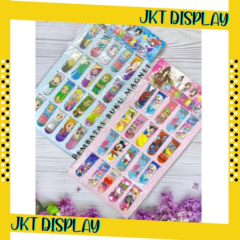 

20 pcs Magnet Pembatas Buku Perpapan