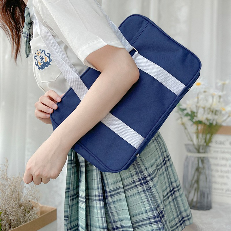 SBS tas sekolah seifuku jepang japan school bag navy blue hitam cosplay tas bahu jinjing