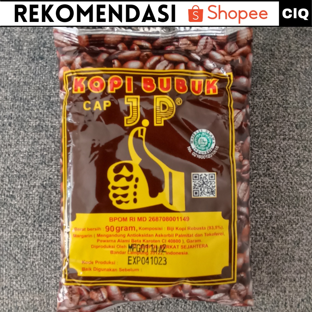 Kopi Cap JP Jempol Kanan Lampung Asli