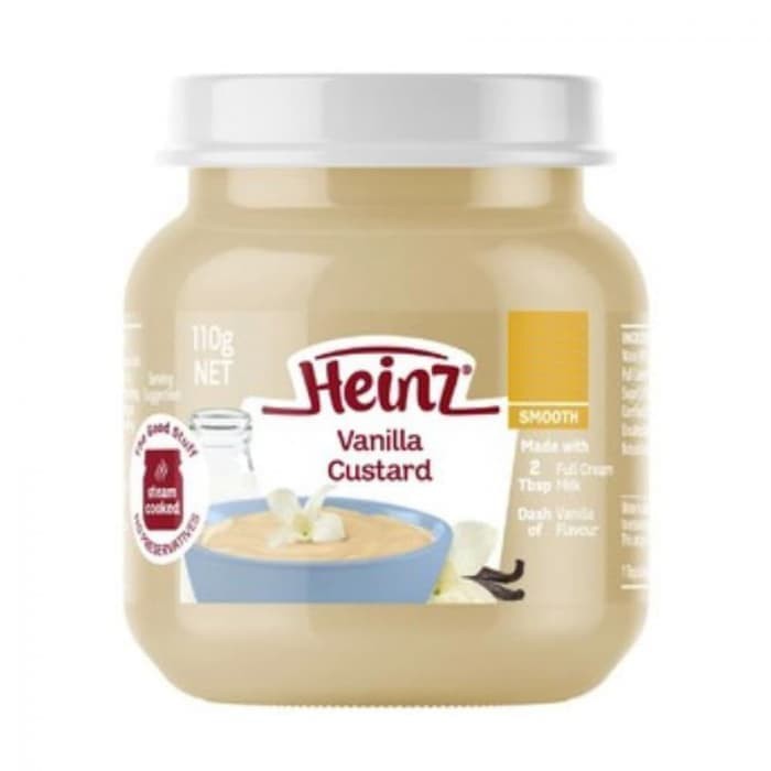 Heinz Smooth Vanilla Custard 110gr Makanan Selingan Bayi