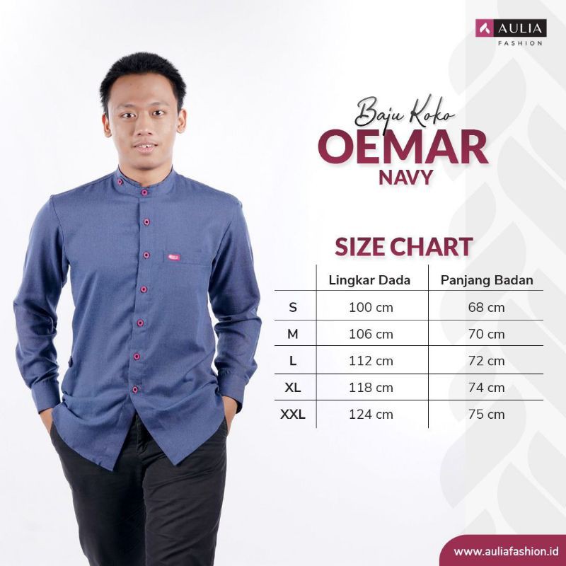 AULIA BAJU KOKO OEMAR NAVY