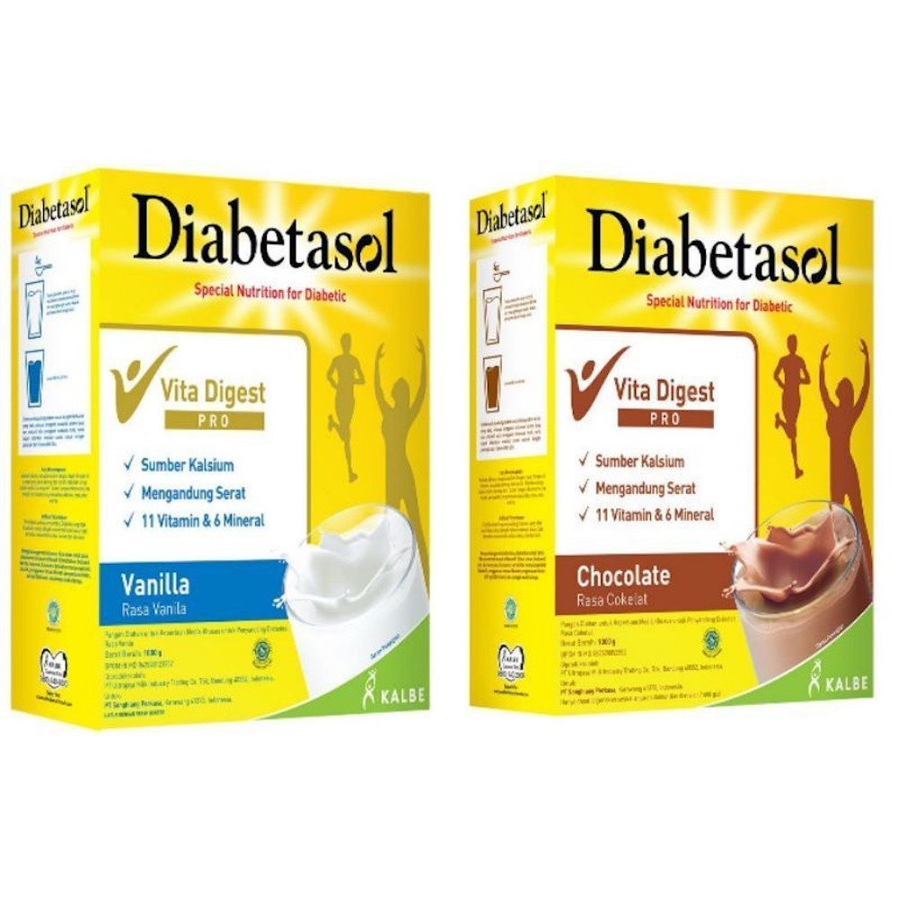 

Diabetasol Susu Formula Coklat/Vanilla 600 Gram All Varian [DUS]