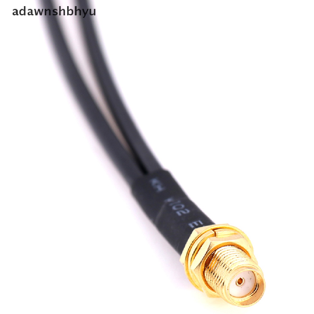 Adawnshbhyu 15cm sma female to 2x ts9 male plug y splitter Gabungan Kabel Kuncir rg174