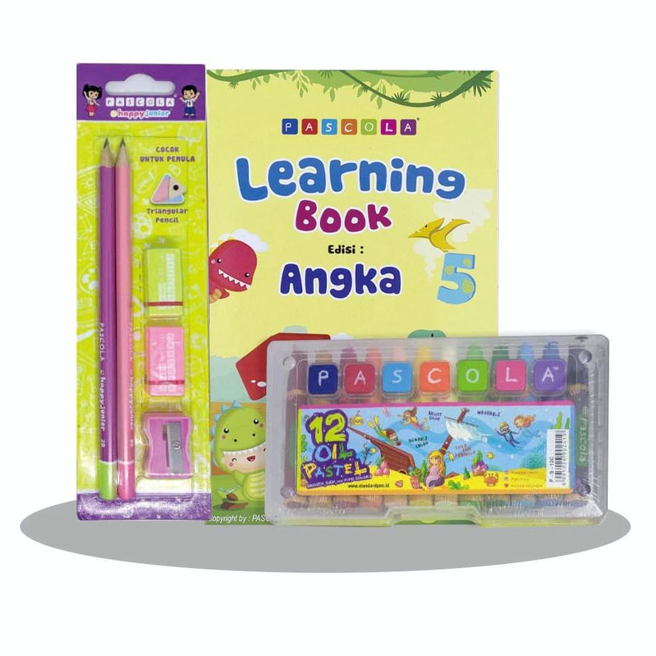 

[PRODUK ZVNLV] Standard Paket Mewarnai 1 - Coloring (Crayon / Oil Pastel, Pensil, Penghapus, Rautan, Buku Mewarnai) TMF