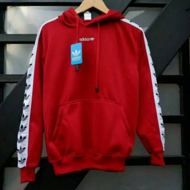 JAKET ADIDAS TNT MERAH PREMIUM FLEECE TEBAL