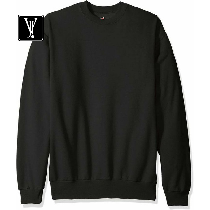 Sweater Polos (CREWNECK) Hitam