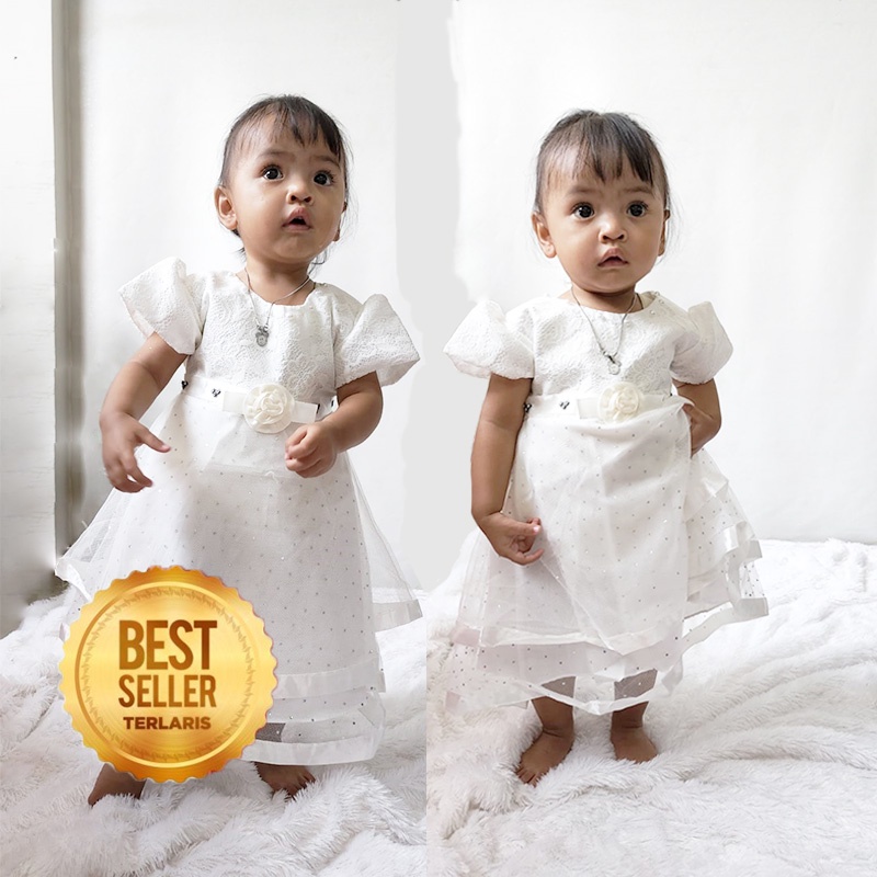 Baju Bayi Perempuan Gaun Balita Dress Bayi 0- 18 bulan Gaun Ulang Tahun Pesta KA74