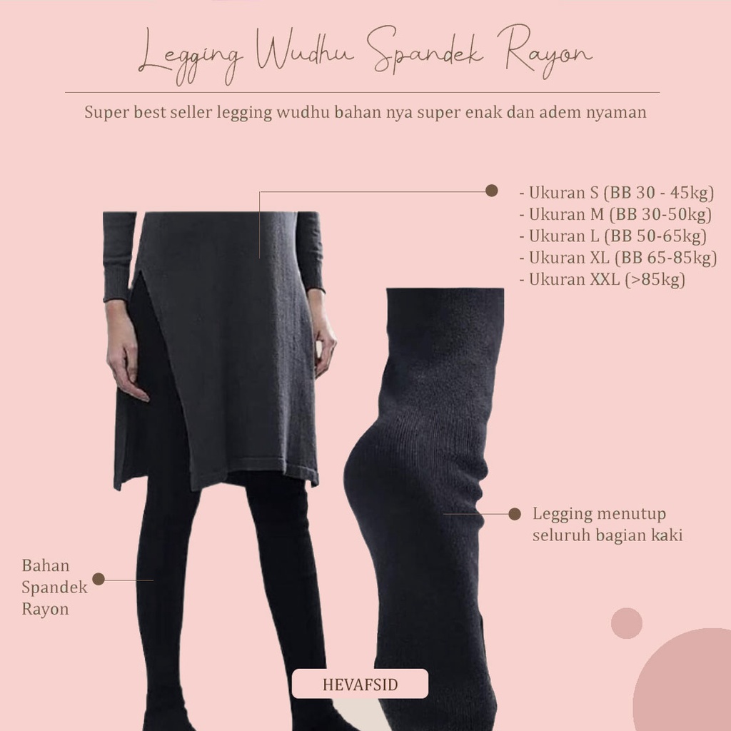 LEGGING WUDHU SPANDEK RAYON