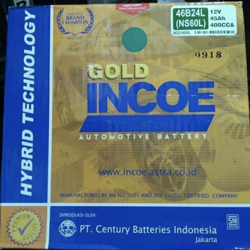 aki incoe gold ns60l 12v-45ah