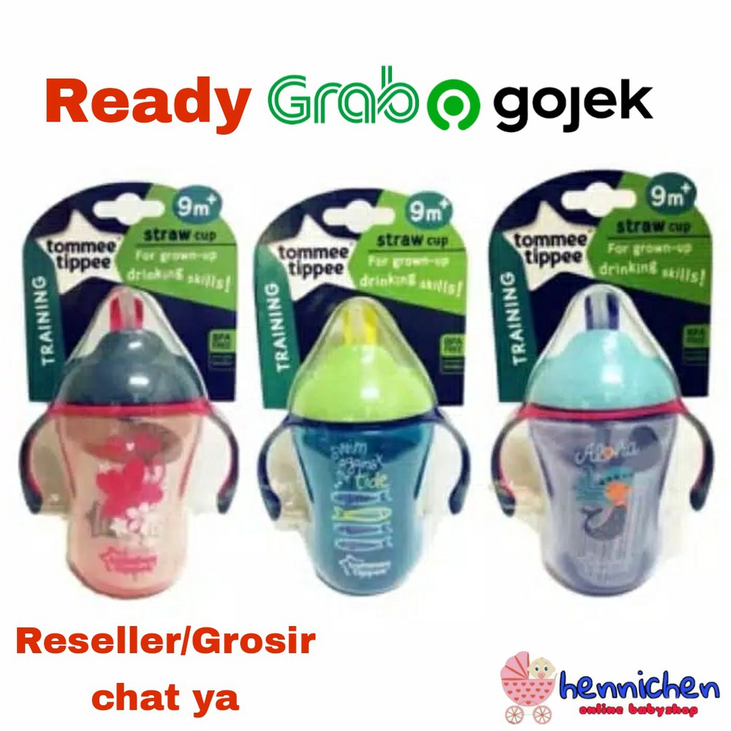 Tommee Tippee Training Straw Cup 9m+ / Gelas Bayi / Botol Minum Bayi 230ml