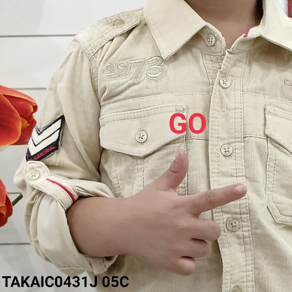 gos KT CARDINAL KIDS KEMEJA Anak Cowok Baju Hem Cardinal Anak Laki Laki Lengan Panjang